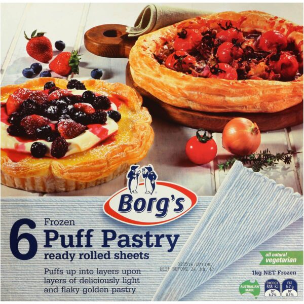 Borg's Puff Pastry 1.2kg