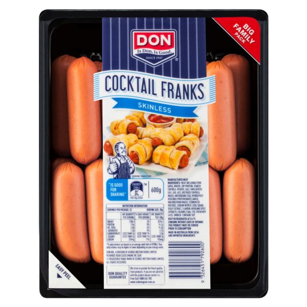 Don Cocktail Franks 600gm