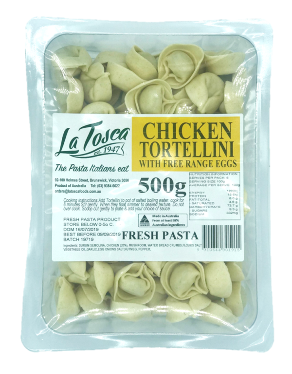 LATOSCA CHICKEN TORTELLINI 625GM