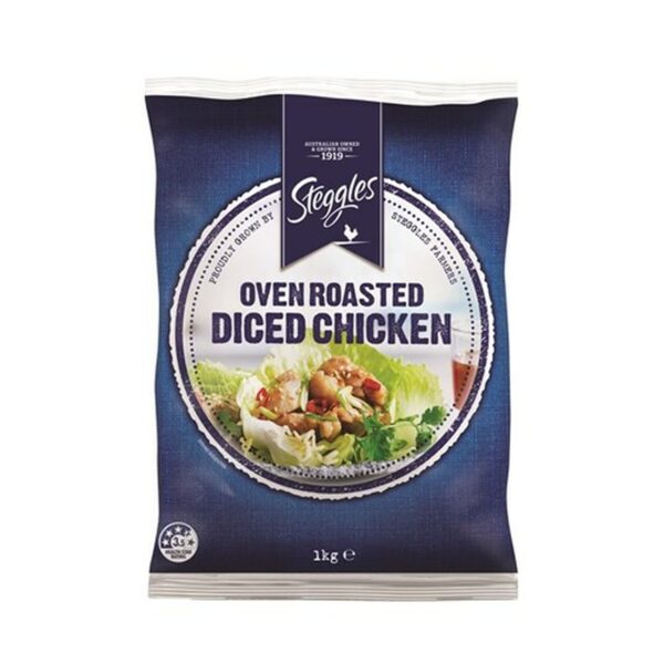 STEGGLES OVEN ROASTED DICED CHICKEN