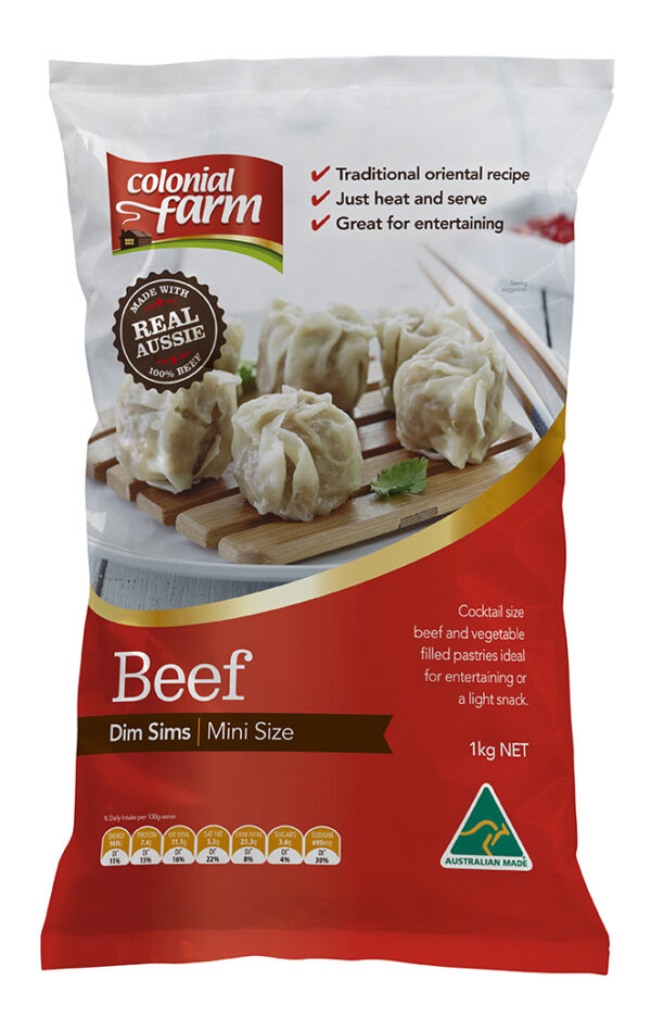 Col/Farm Mini Beef Dim Sims